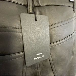 RW&CO - NWT - faux leather pants - size 27 (fits like a 26) - black